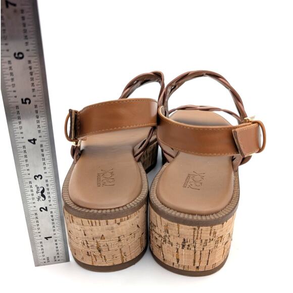 Nordstrom Rack Pennie Braided Platform Sandal Women's Brown Size US8.5 EU39 - Picture 5 of 11